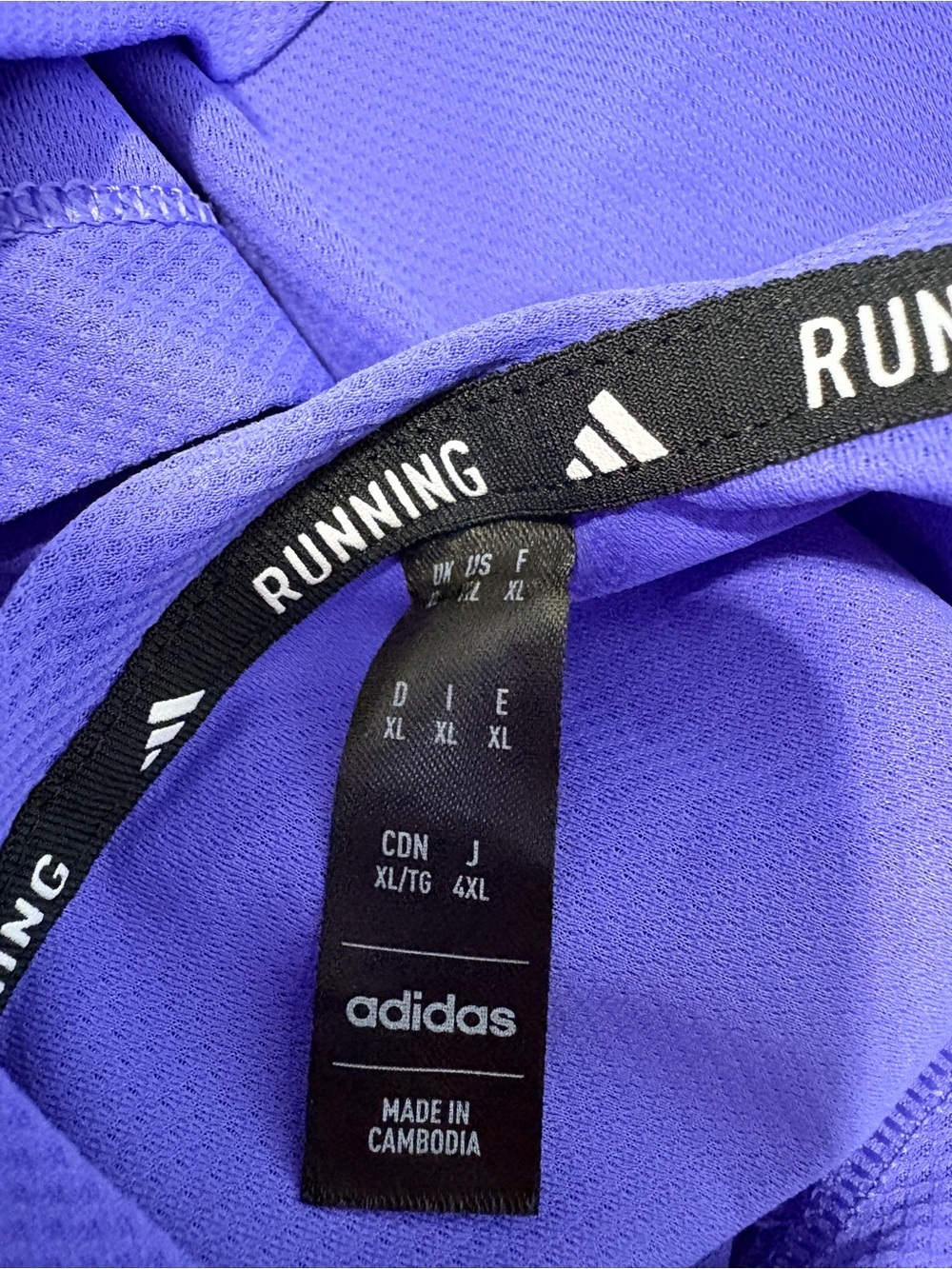 Adidas Running Long Sleeve Performance Top XL Blue Athletic Shirt - Picture 5 of 10